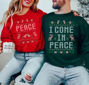 I Come In Peace Sweatshirt, Peace Sweatshirt, Couple Matching Funny Sweatshirt, Couple Inappropriate Sweater, Holiday Apparel Adult Humor