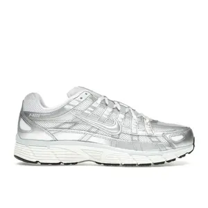 Nike Women's P-6000 White Blue Tint Sail Metallic Silver, from StockX
