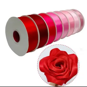 1.5 inch Single Face Satin Ribbon - 50 Yard Roll for Gift Wrapping ,Valentine's Day ,Wedding ,Birthday, Mother’s Day and Floral Craft, listones