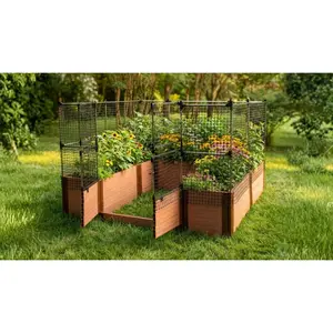 Walk-In Alamo 8' x 8' Animal Barrier Raised Garden Bed - 2" Profile - GardenBLOX Classic