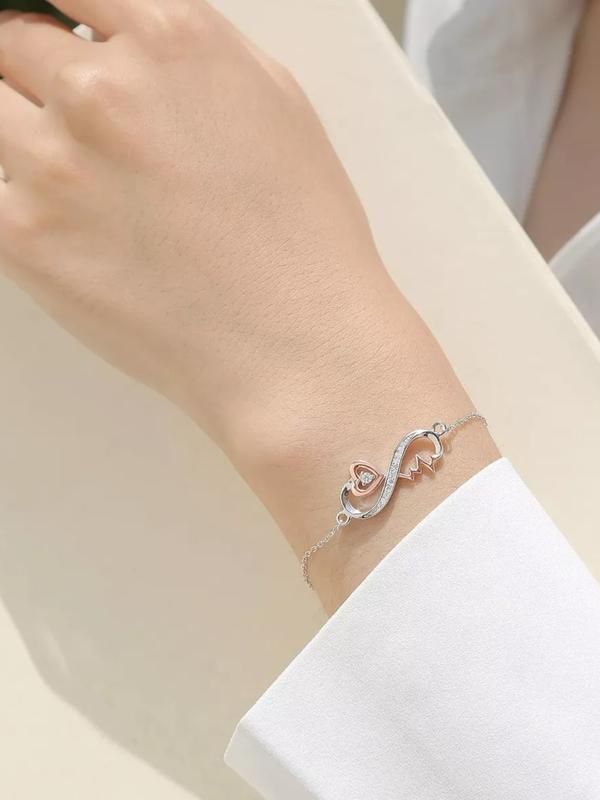 To My Bonus Duaghter Heartbeat Bracelet Gift , Includes Card and Box, Graduation Birthday Christmas Present