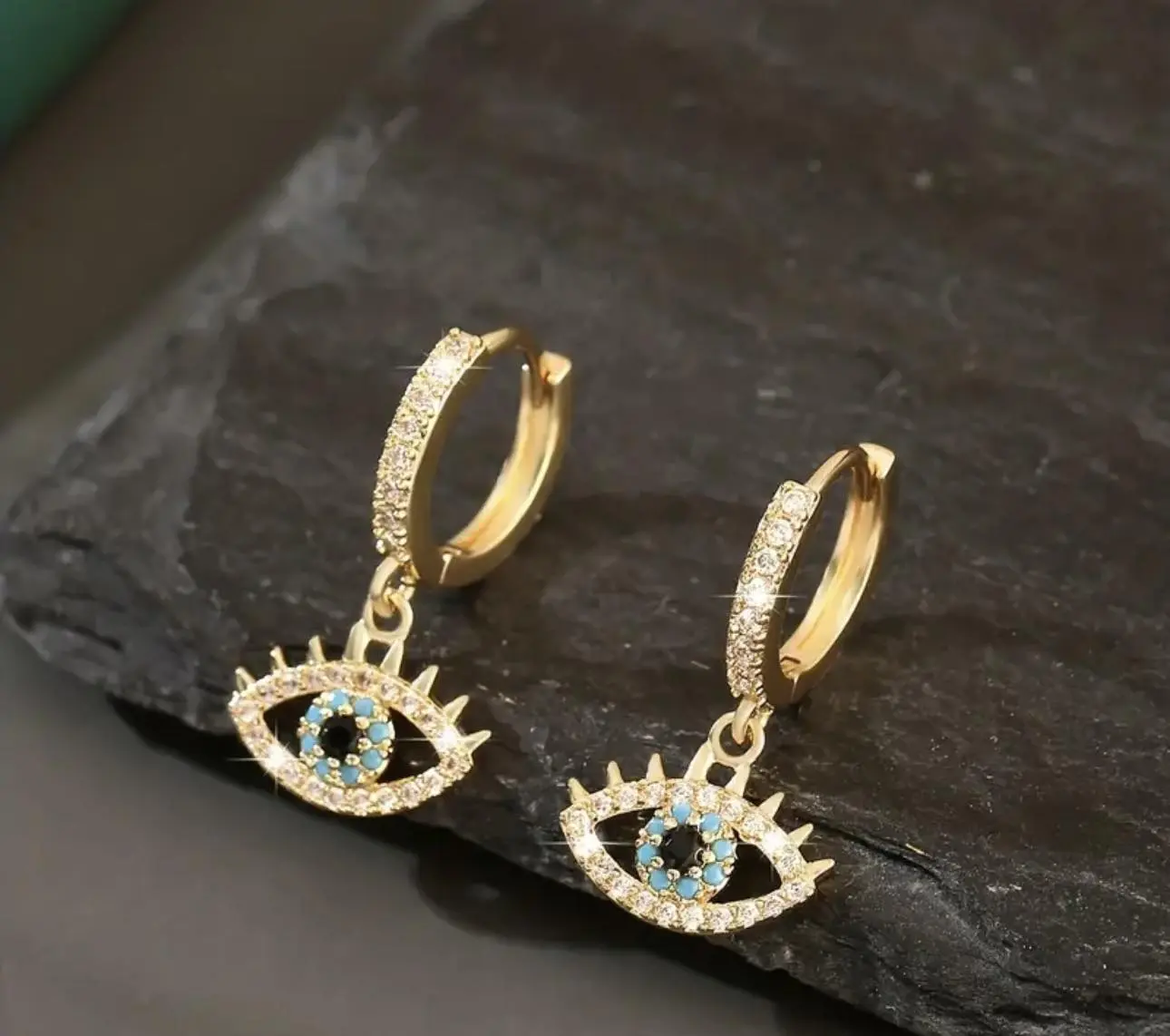 Evil's Eyes Unisex Earrings with Secure Hook Backs