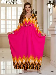 Vacation Loose Plus Size Maxi Dress Beach One-piece Robe Bikini Cover-up