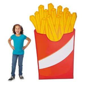 44" x 5 Ft. 6" French Fries Food Party Cardboard Cutout Stand-Up