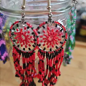 handmade dreamcatcher earrings