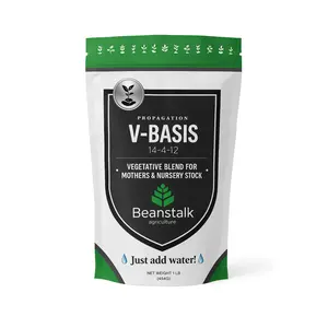 Beanstalk Agriculture V-Basis 14-4-12 1lb Bag Precision-Engineered Fertilizer for Vegetative Stage Nutrient Delivery