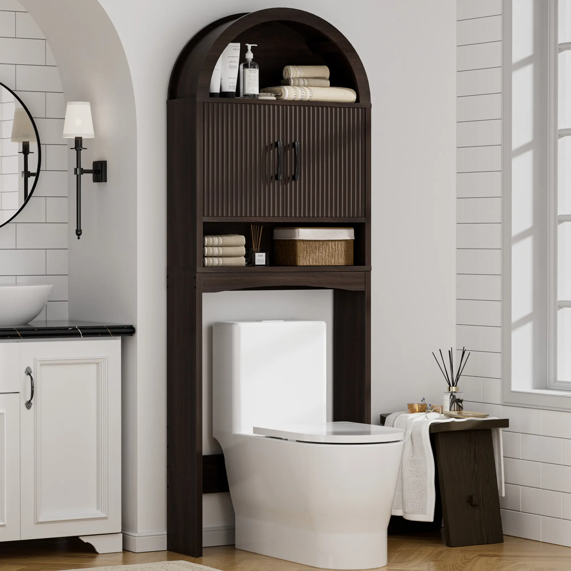 Coffee 23.7"L * 7.7"W * 69"H-Without tissue holder