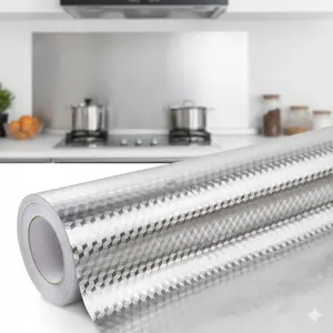 Upgrade Your Kitchen with Self-Adhesive Oil Splash Guard: Waterproof, Heat-Resistant Backsplash, Anti-Mold Wall Sticker, Peel Stick Wallpaper. Peel & Stick, Easy Clean, Stylish Drawer Liner & Organizer. Protect and Decorate Surfaces.