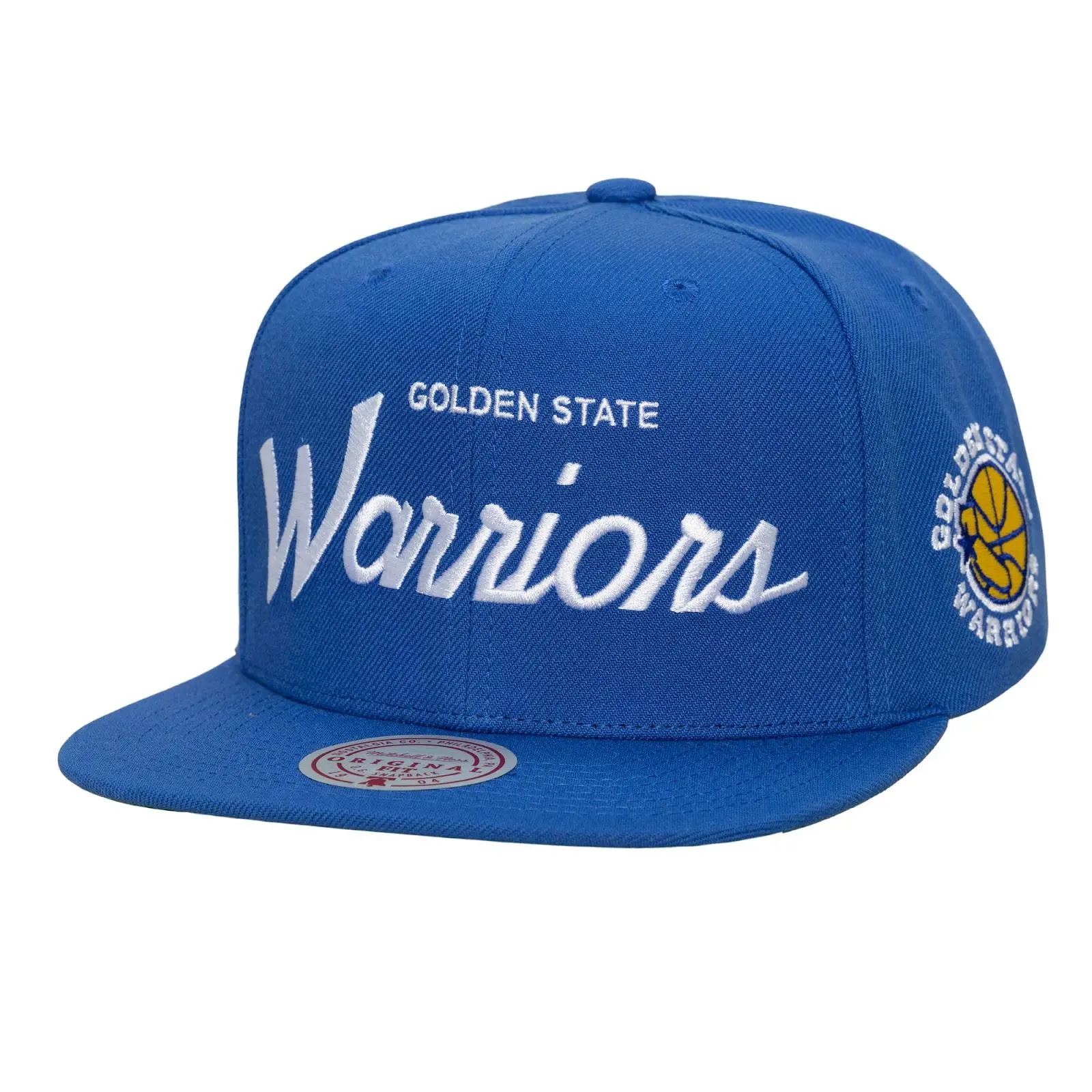 Golden State Warriors Royal Hardwood Classics Head Coach Snapback Hat NBA Throwback Cap Adjustable Fan Gear Mitchell & Ness