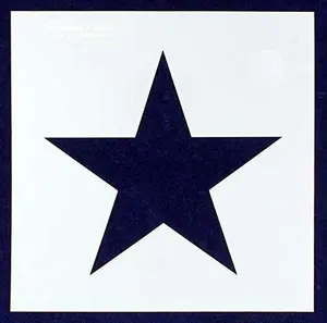 Single Star Stencil 14 Mil -11.5 X 11.5 Inches Overall - Painting/Crafts/Templates