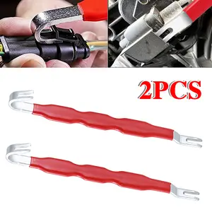 2PCS Car Electrical Connector Removal Tool - Red Terminal Release Extractor Plug Separator For Wiring Harness Repair