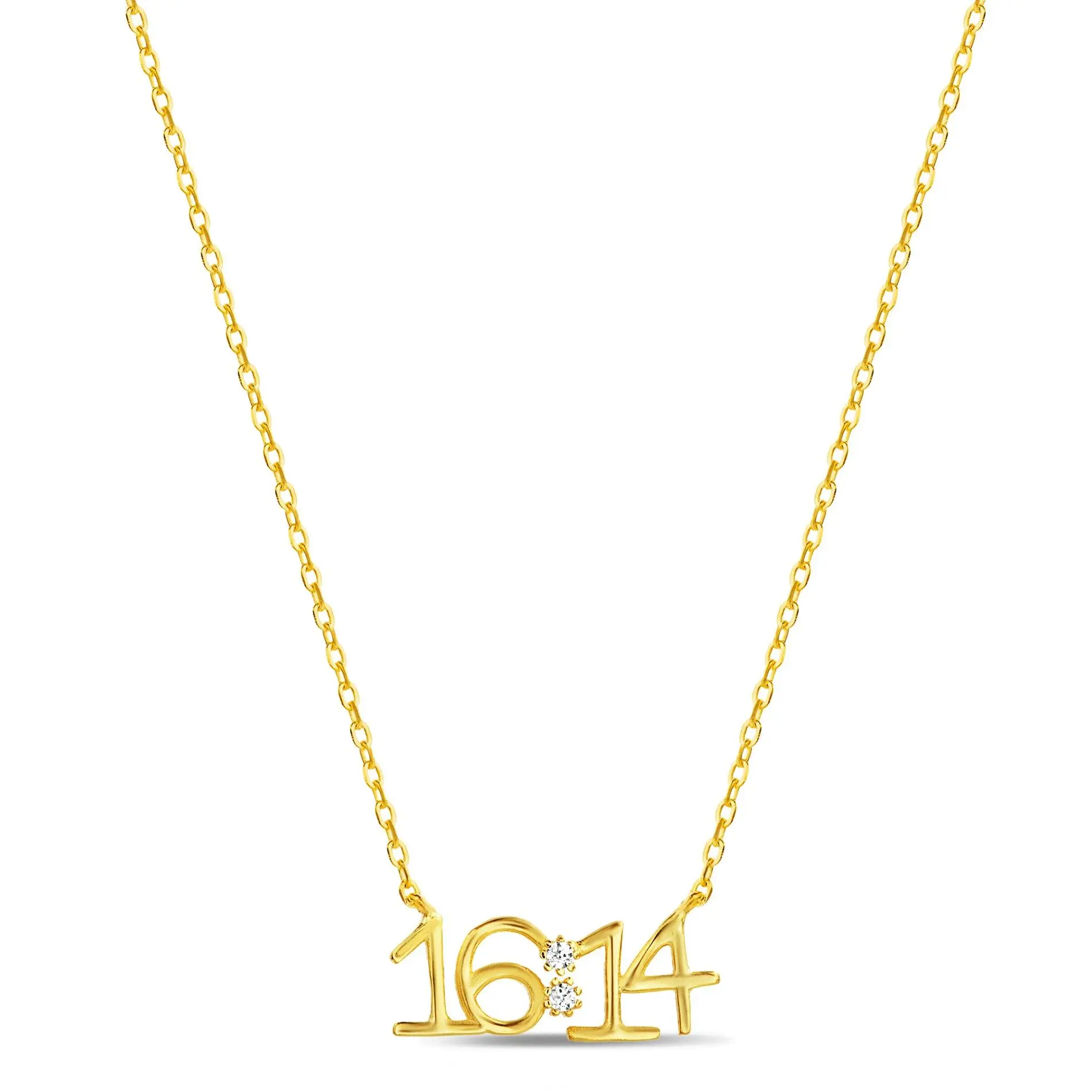 16:14 Sterling Silver Bible Verse Necklace