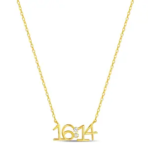 16:14 Sterling Silver Bible Verse Necklace