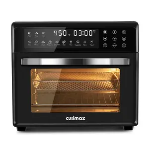 CUSIMAX Air Fryer Oven 10-in-1 Convection 24QT Multifunctional Countertop Toaster Oven with 7 Accessories Healthy Cooking Less Oil Large Capacity 24.3QT miras  ton  air  fryer Extra Stainless Steel  toaster  oven Baking Oven