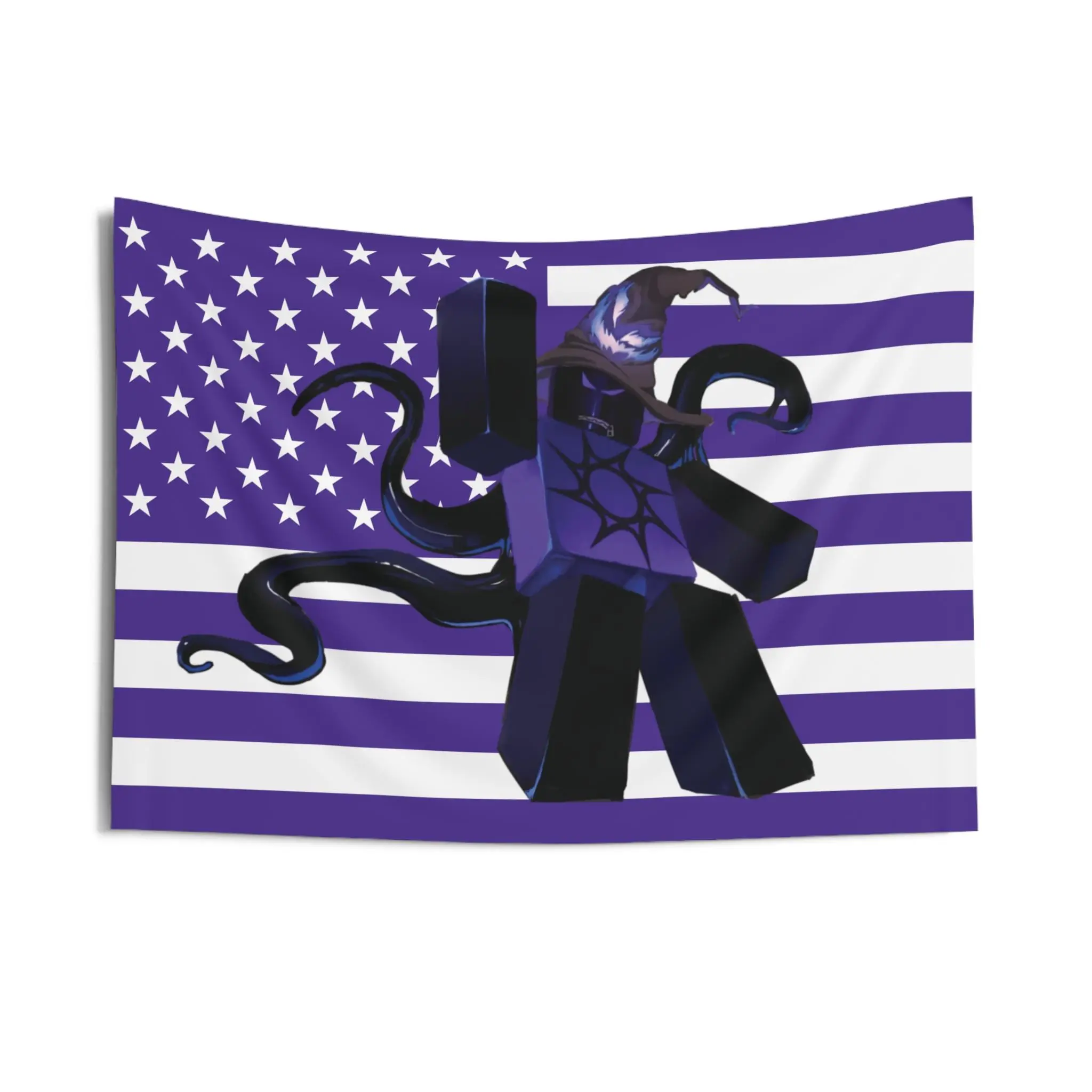 Azure, Gamer Wall Tapestries, R Game Theme, American Flag 4th of July, Where Two Time, Home Decor, Kids Room Decor, Dorm Wall Art,