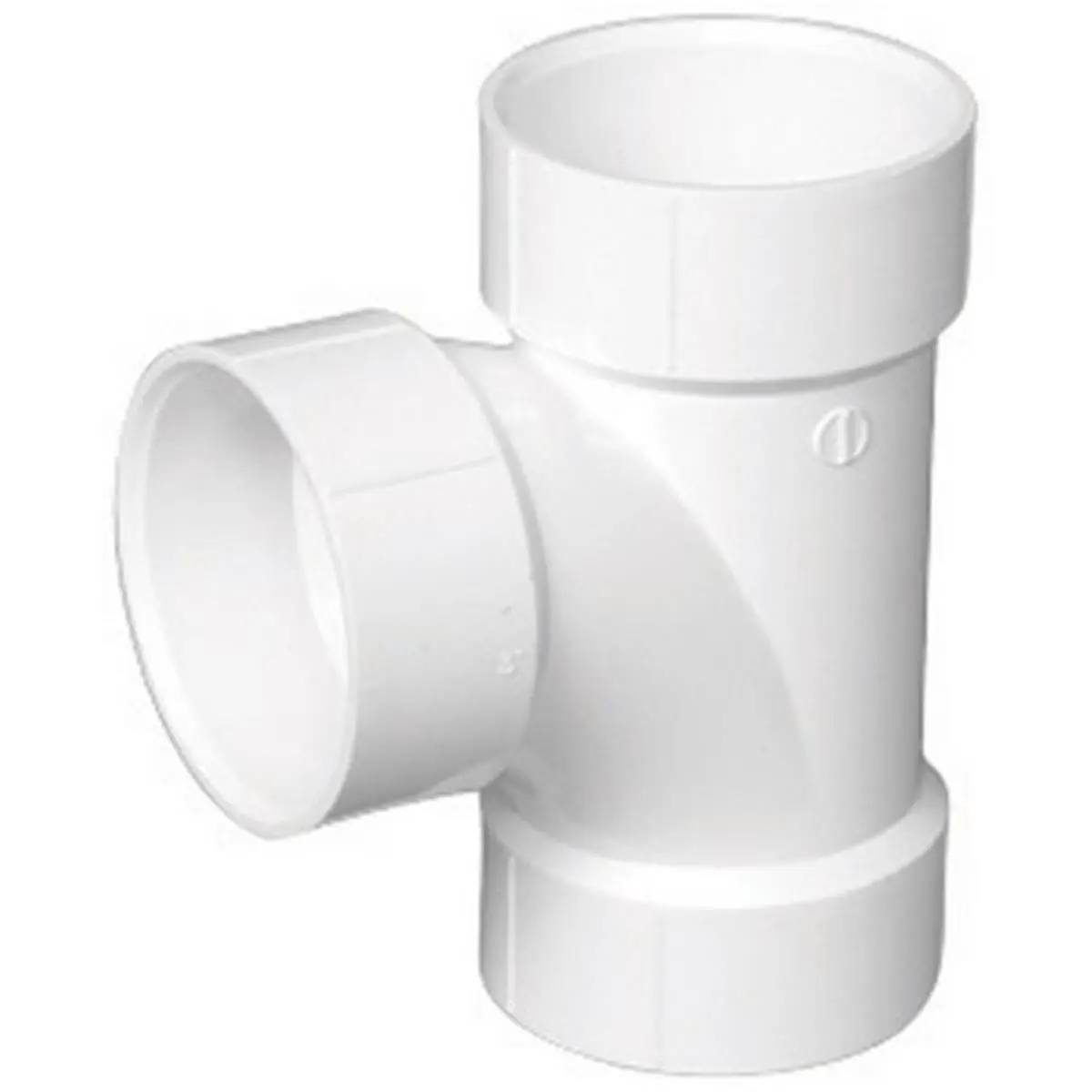 212 MAIN Charlotte PVC004001000HA Schedule 40 2 in. Hub-End Sanitary Tee Pipe, 3-Outlet Drain Waste Vent Component for Household Appliance Parts & Accessories