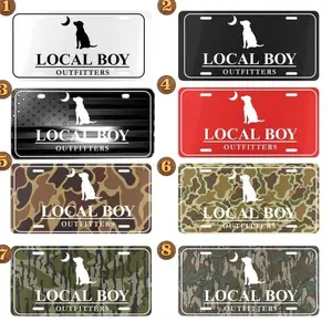 Local Boy Camo License Plates Collection, Camouflage Car Accessory, Gifts for Him, Hunting, Tag for Car, Truck