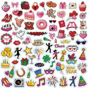 38/76/114/152Pcs Laptop Stickers Set for Adults, Water Bottle Stickers for Kids, Glow in the Dark 5D DIY Mosaic Gem Art Kit for Kids & Adult Beginners Holiday Art Set  Beautiful Artwork Fun Activity