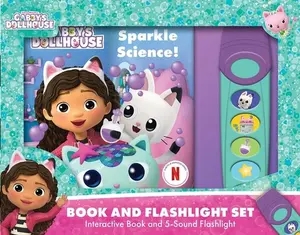 DreamWorks Gabby's Dollhouse: Sparkle Science! Book and 5-Sound Flashlight Set [With Battery] -- Pi Kids, Mixed Media Product