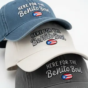 Here For The Benito Bowl Embroidered Hat - Unisex Concert Baseball Cap for Music Fans Streetwear Style for Festival & Daily Wear