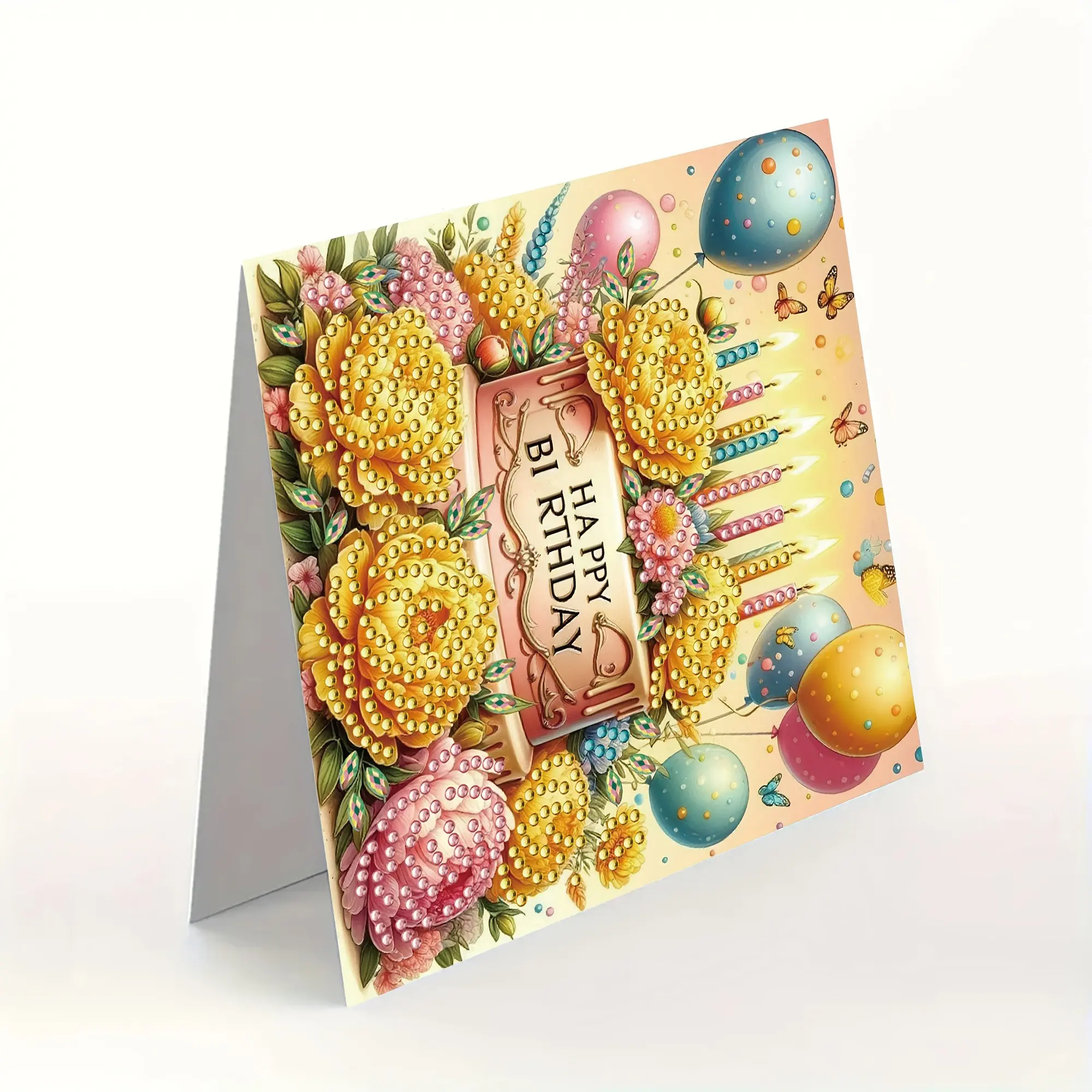 6 pcs/set DIY Diamond Painting Kit Birthday Card Set, Unique Flower ...