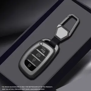 Tpu Car Smart Key Case Cover Keychain for Hyundai Tucson Santa Fe Reno Sonata Elantra Creta Ix35 Ix45 I10 I30 I40, Durable & Stylish Accessory