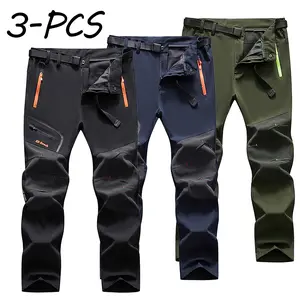 Outdoor wear-resistant hiking pants for men — waterproof, windproof cargo pants; multi-pocket long pants; waterproof, windproof softshell pants; multi-pocket tactical cargo pants; long pants for hiking, jogging, and climbing.