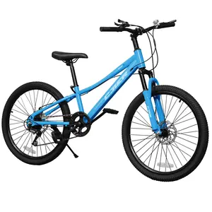 20/24 Inch Kids Mountain Bike,Adjustable Height , 7 Speeds, Bike for Kids 6-14, Boys & Girls Bike with Suspension Fork,Double-disc Safety Brake,, Anti-Slip Tires, Multi Color