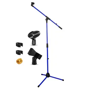 5Core Tripod Mic Stand Adjustable Holder Floor Microphone Boom Arm Durable Metal Portable Compact