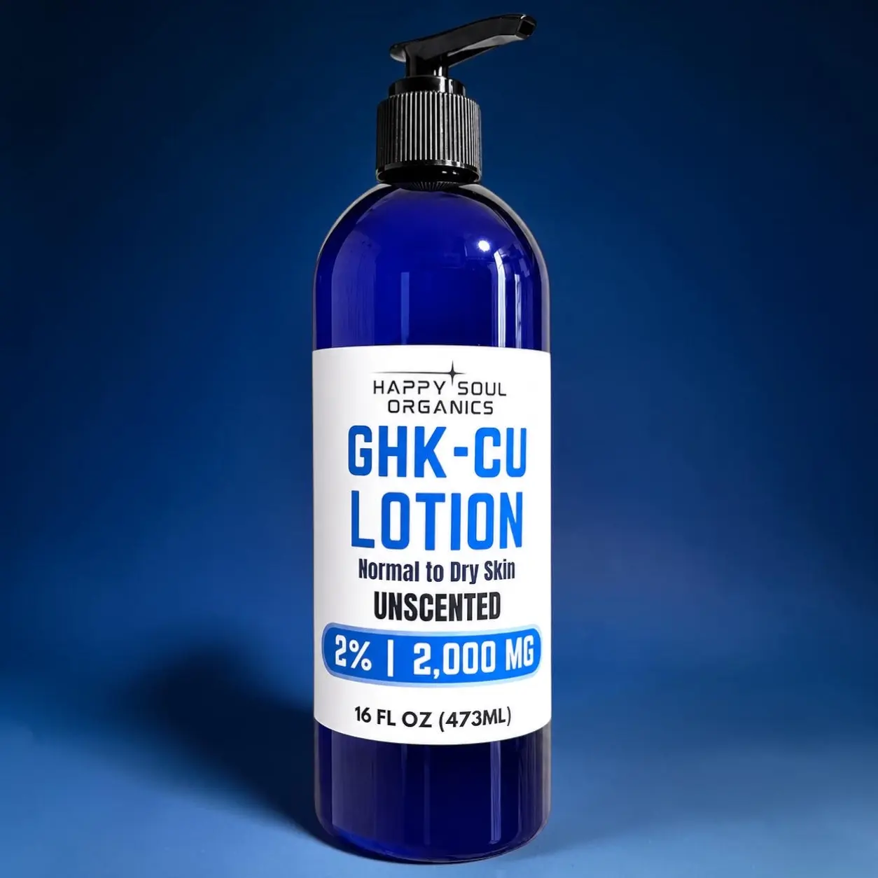 GHK-Cu Copper Peptide Body Lotion, Deeply Hydrating Non-Toxic Organic Bath & Body Moisturizer for Skincare