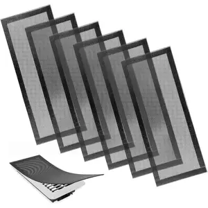 6 Pack Floor Vent Covers 4"x10"  - Air Vent Filters Mesh Screen Dust Filter Vent Register Deflectors for Home HVAC AC Grilles & RV Vents -  Hold Washable