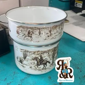 Desperado Western Metal Bowl