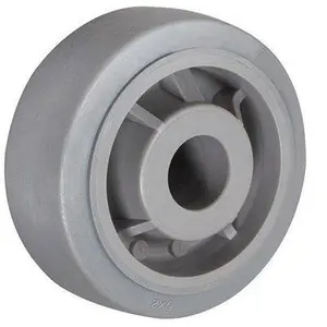 CasterHQ - 4" X 2" Gray Thermo Rubber (Non Marking) Wheel - 350 LBS Capacity