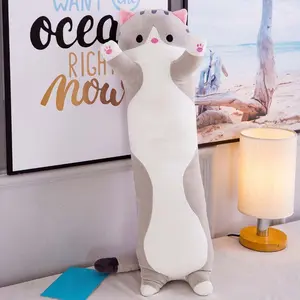 Cute Cat Soft Long Cat Plush Pillow
