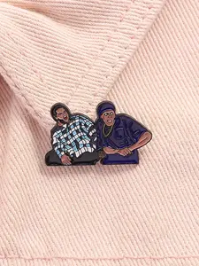 Unisex Punk Style Cartoon Character Brooch, Fashion Alloy Badge for Daily Clothing Decor, Trendy All-match & Exquisite Brooch for Birthday Gift, Fashion Accessory