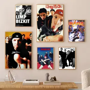 L-Limp Band B-Bizkit Painting Calligraphy Gallery-Quality Canvas Wall Art Poster | Waterproof & Fade-Resistant | Minimalist Unframed Design | Living Room, Bedroom & Office Decor | Multiple Sizes | Holiday gifts