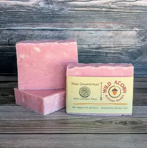 Pink Grapefruit Hot Process Soap with Coconut Milk