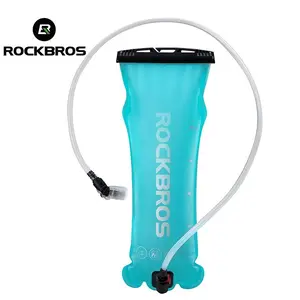 ROCKBROS Water Bag Large Capacity Outdoor Backpack Portable TPU Soft Foldable Bicycle Kettle Water Cup Cycling Equipment 2L