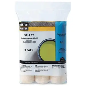 212 MAIN Knit Roller Paint Applicators, 9x0.37 in, 3-Pack Convenience, Model MPS938