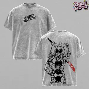 Maki Zenin Jujutsu Kaisen T-Shirt & Hoodie – Vintage Washed Oversized Anime Tee, Dark Aesthetic Maki Manga Graphic Shirt, Heavy Cotton Unisex Streetwear JJK Merch, Fall Outfit Anime Gift