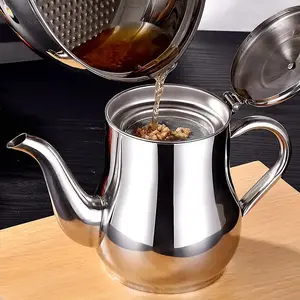 34oz Stainless Steel Oil Filter Pot with Removable Mesh Strainer, Leak-Proof Lid & Comfort Handle, Precision Pour Spout for Mess-Free Cooking, Ideal for Storing Frying Grease & Reusing Oil