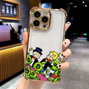 Money Bag Get Rich Personalized Phone Case. FourReinforced Corners Effectively Buffer Falling Impact, Wear-Resistant Ink Makes Pattern Not Easy To Fade. Suitable for iPhone 17.16.15.14.13.12.