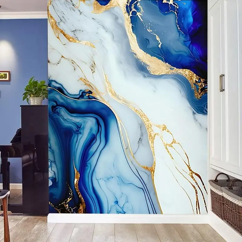 Marble Pattern Wallpaper, marble backsplash wallpaper, Self-adhesive Wallpaper, Waterproof Removable Peel and Stick Wall Sticker for Living Room Kitchen Bedroom Dormitory, Decorative Wallpaper, Home Decor 2025