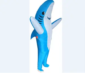 Adults Inflatable Halloween Costumes Blow Up Shark Costume for Halloween, Birthday Gift Cos Play Party Decor