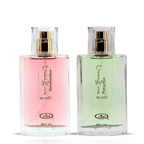 Al Rehab Choco Musk & Pistachio Paraben-Free Perfume Spray Multi-Pack (2x50ml) - Youth-Focused Long-Lasting Sweet Unisex Eau de Parfum with Warm Chocolate, Vanilla, Marshmallow & Pistachio Notes