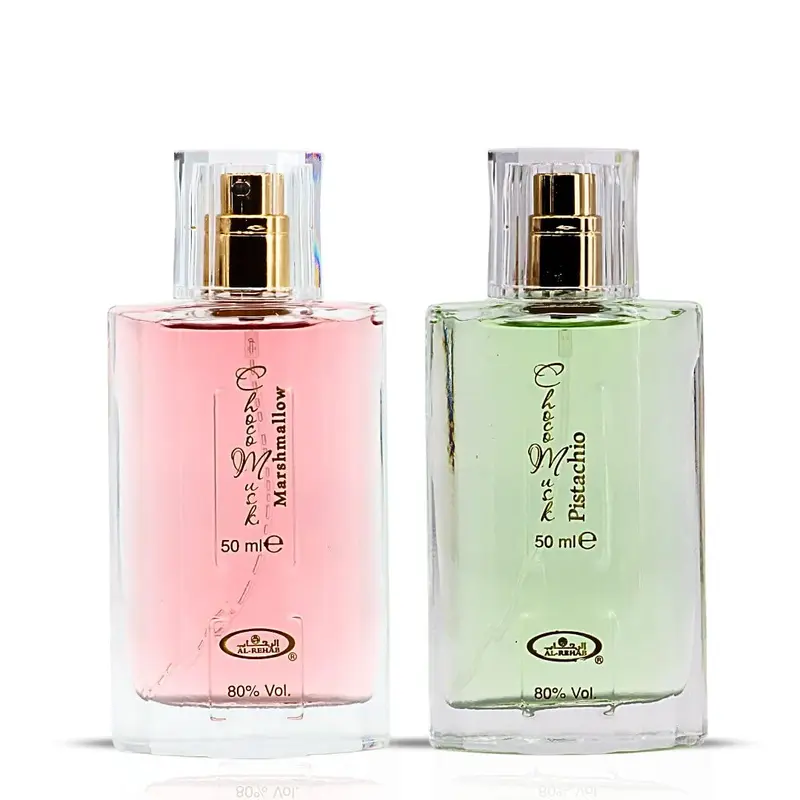 Al Rehab Choco Musk & Pistachio Paraben-Free Perfume Spray Multi-Pack (2x50ml) - Youth-Focused Long-Lasting Sweet Unisex Eau de Parfum with Warm Chocolate, Vanilla, Marshmallow & Pistachio Notes