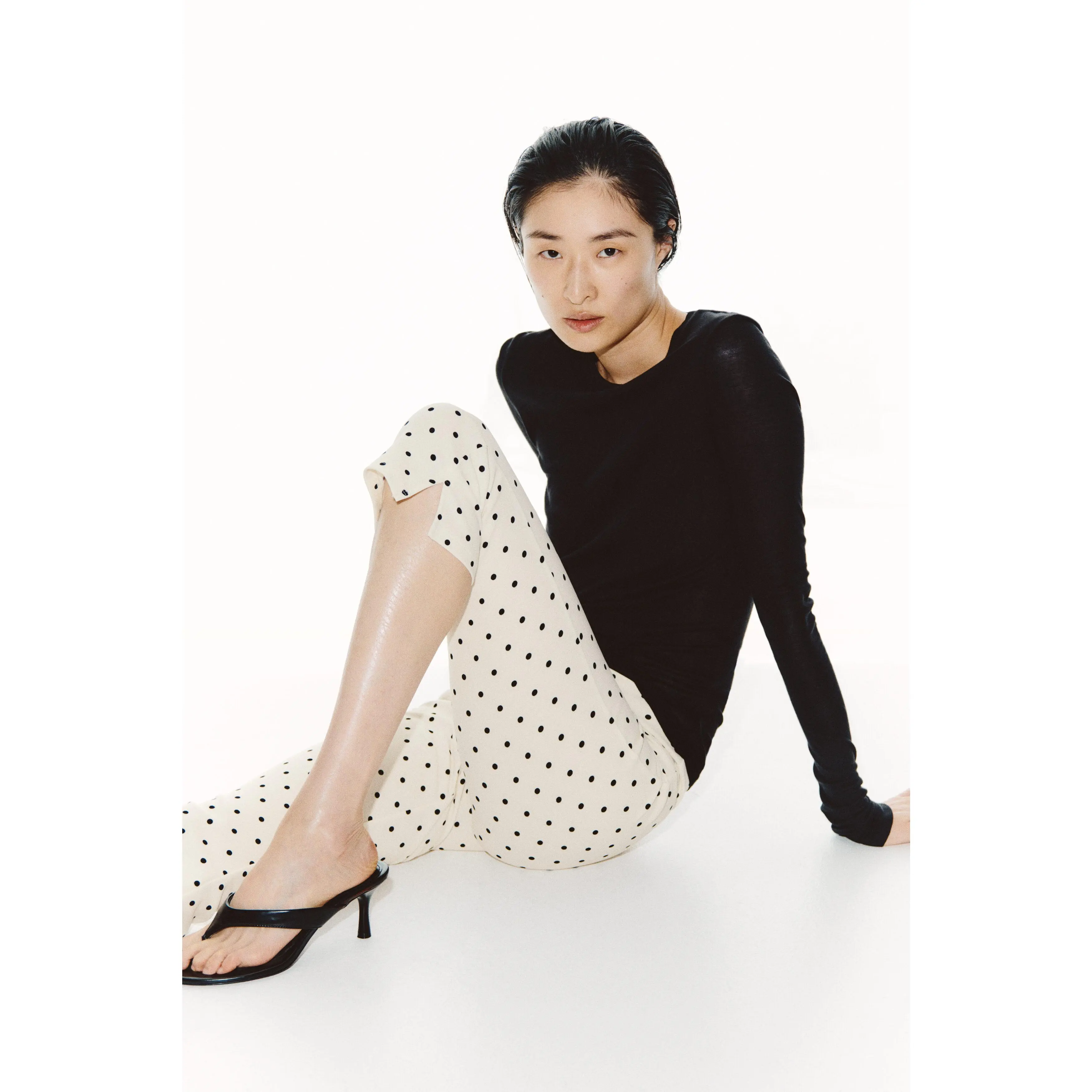 H&M Printed capri trousers
