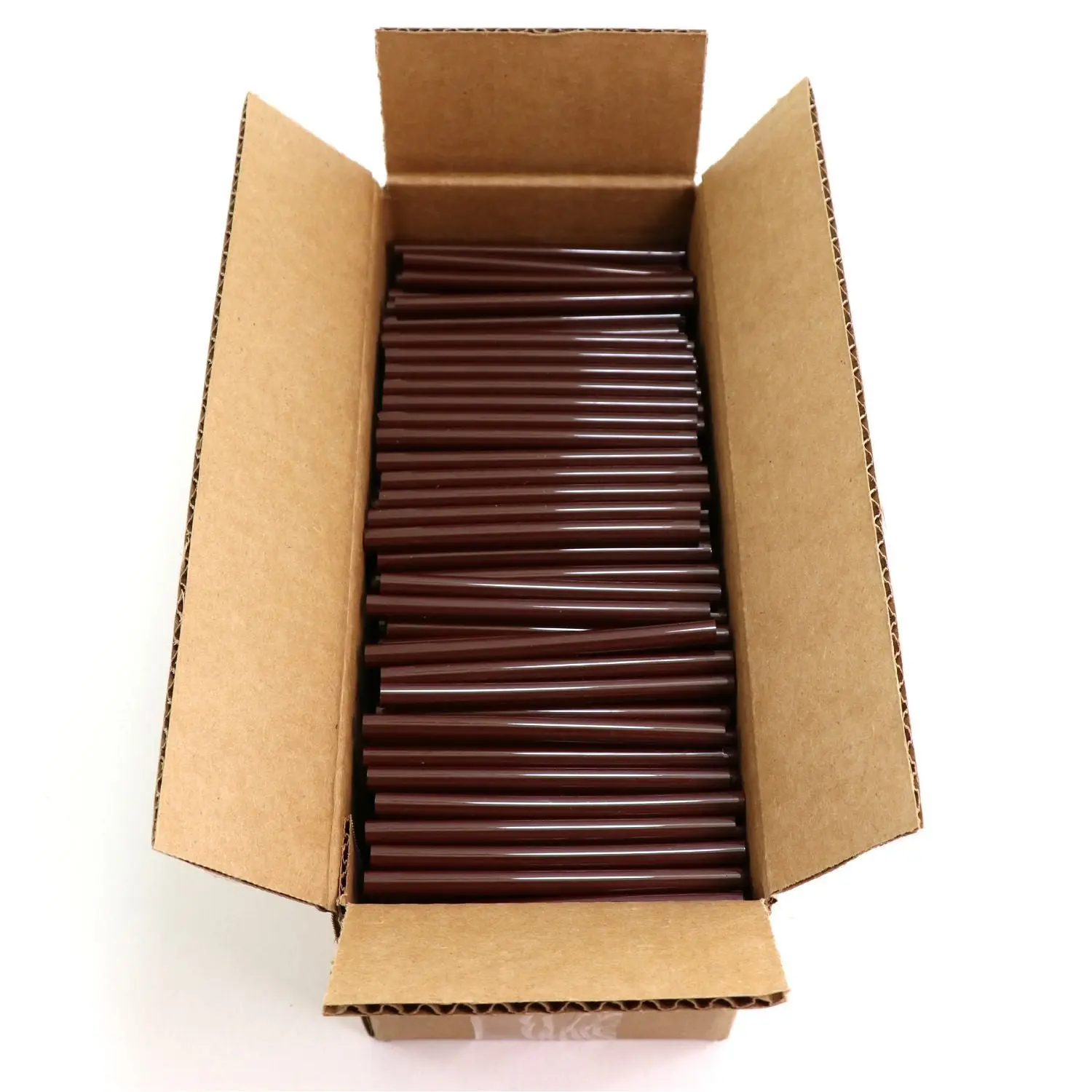 Color Stik 4" Mini Size Brown Hot Glue Sticks – 5 lb box