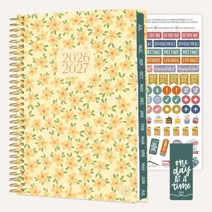 2026-27 Soft Cover Planner, 5.5" x 8.25" | Butter Yellow Daisies