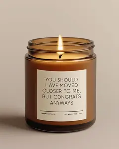 Housewarming Gift, Should Have Moved Closer Candle Funny New Home Gift For Couple, New Apartment, First Home, House Warming Gift Idea AH48